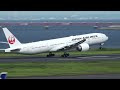 jal boeing 777 300er ja740j takeoff from hnd 16l