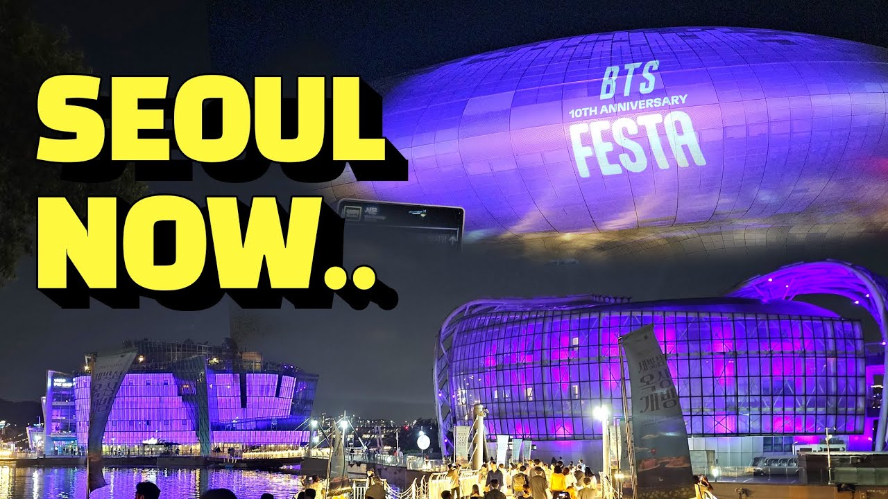 Now Seoul Is A Purple Wave / BTS 10th Anniversary Festa / Seoul Day And ...