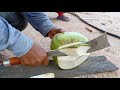 Turning Chainsaw Bar into a Super Sharp Billhook Machete by the Rural Village Blacksmith @ RedoTV