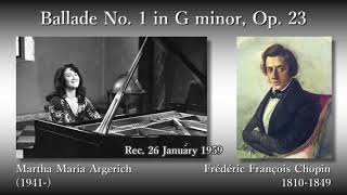 Chopin: Ballade No. 1, Argerich (1959) ショパン バラード第1番 アルゲリッチ