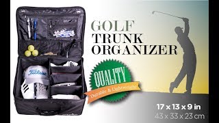 Athletico Golf Trunk Organizer Storage - Car Golf Locker to Store Golf Accessories