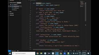 How to make a simple chatbot in python ?