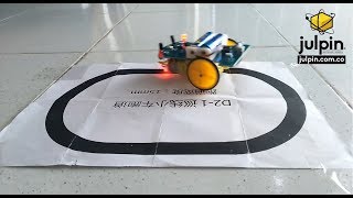 Construction of a Robot line follower that does not need programming