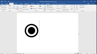 How to write radio button sign in Word