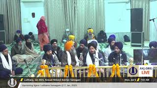 032 Ludhiana 6Jan2025 MonMor Dinas Sohellaa Keertan Bhai Tribhawanjot Singh Jee Ludhiana