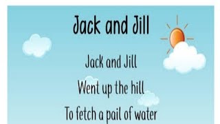 Jack and Jill  ছড়াটি বাচ্ছাদের খুব সহজে মুখস্থ করার জন্য ভিডিওটি দেখুন ।।