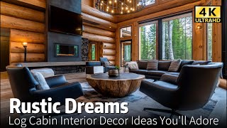 Rustic Dreams: Log Cabin Interior Decor Ideas You’ll Adore