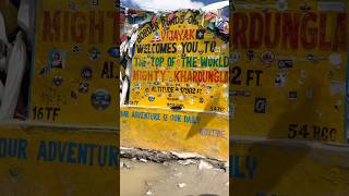 Khardungla Pass 📍 World's Highest Motorable Roads 💕 Dream Come True 💖 #shorts #leh #ladakh