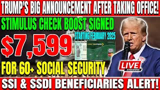 Trump's Big Announcement: $7,999 Stimulus Boost Signed for 60+ Social Security \u0026 SSDI Beneficiaries!