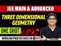 THREE DIMENSIONAL GEOMETRY in 1 Shot - All Concepts, Tricks & PYQs Covered | JEE Main & Advanced