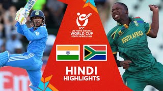 India v South Africa | Semi-final Hindi Highlights | U19 CWC 2024