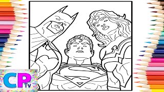 Batman/Superman/Wonder Woman Coloring Pages/Superheroes Coloring/3rd Prototype - I Know[NCS Release]