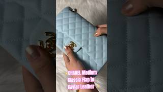 CHANEL MEDIUM CLASSIC FLAP LIGHT BLUE PREVIEW 2025#shorts#chanel#shebag#luxuryonabudget #chanelbag