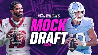2024 NFL Mock Draft: Caleb Williams and Drake Maye go top 3, race for QB3 is wide open | CBS Sports