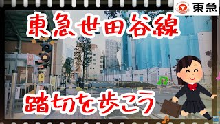 東急世田谷線　踏切を歩こう　Japan Railway crossing