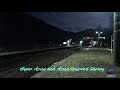 夜の貨物列車の音を楽しんでいただきたい ^_^ …シリーズ第3弾です。【ef64】コンテナ貨物列車中央西線奈良井駅2番線に運転停車…【383系特急ワイドビューしなの】を先行させます。