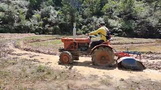 KUBOTA B7001 RECON TRACTOR Test On Padi Field KOBUTA