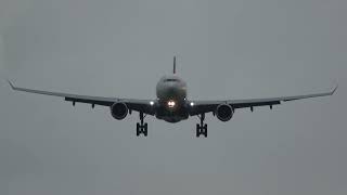 2 Heavy landings at Dublin Airport. United Boeing 767-400 \u0026 Delta Airbus A330-300