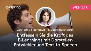 Erstellen Sie dynamische E-Learning-Inhalte mit Custom Darstellern und Text-to-Speech