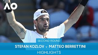 Stefan Kozlov v Matteo Berrettini Highlights (2R) | Australian Open 2022