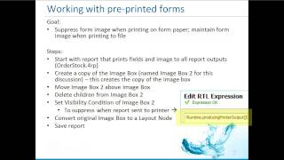 Module 8: Working with Pre-Printed Forms (GRW)