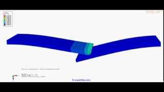 SIMULIA Abaqus Static Structural FEA of bending lamellas