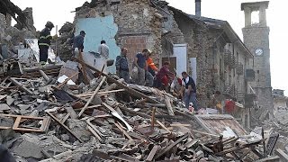 Italy quake: Drone footage shows scale of damage in Amatrice