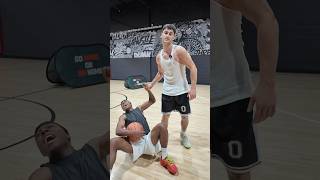 17 yr old ncaa prospect gave me a RUN in the 1’s😈 #shorts #basketball #streetball
