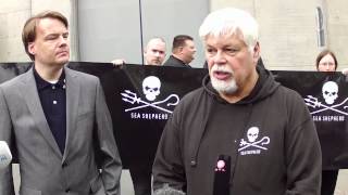 Paul Watson out of prison Sea Shepherd - Press Conference JV