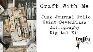 #craftwithme …Folio Folder…Using @SevenplazaCreative  New Digitals  #junkjournalideas