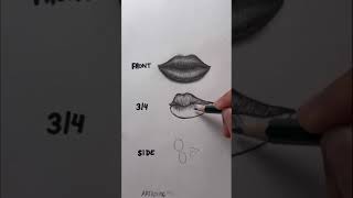 How to Draw Lips with Pencils! ✍️✨👄 #art #hack #tutorial