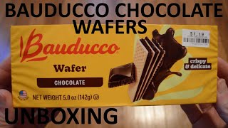 Unboxing Bauducco Chocolate Wafers