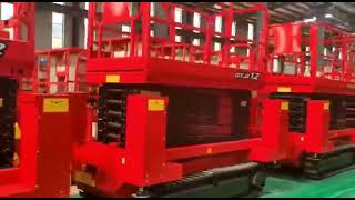 12m platform height and 14m working height crawler scissor lift start testing procedure