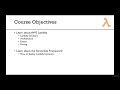 AWS Lambda and the Serverless Framework - Hands On Learning!