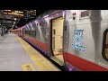 metro north railroad pm rush action at fordham with m8 holiday train 2024