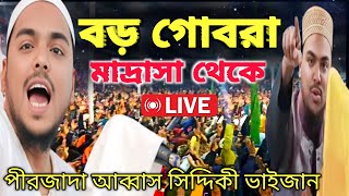 🛑 Live পীরজাদা আব্বাস সিদ্দিকী ভাইজান | সরাসরি বড় গোবরা  মাদ্রাসা থেকে