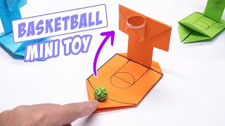 Origami Basketball mini toy || Easy moving paper toys pop it