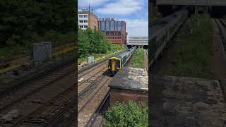 SWR class 159 passing Wimbledon Footbridge 159018 159004 \u0026 159021 29/5/23 #shorts