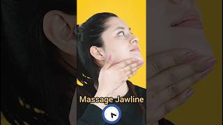 Get Defined Jawline | Face Yoga | Face Massage #jawline #doublechin #jawlinefiller #shorts #ytshorts