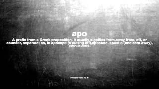 What does apo mean