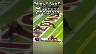 Andy Dalton Misses Olave wide open for a touchdown. NFL TNF Saints Vs Cardinals