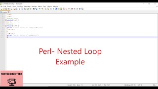 Perl- Nested loop Example