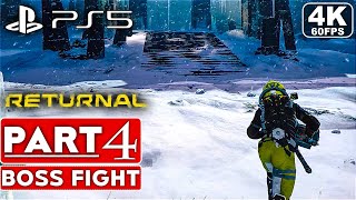 RETURNAL PS5 Gameplay Walkthrough Part 4 BOSS FIGHT [4K 60FPS] - No Commentary (FULL GAME)