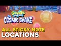 SpongeBob Squarepants: The Cosmic Shake All Sticky Note Locations