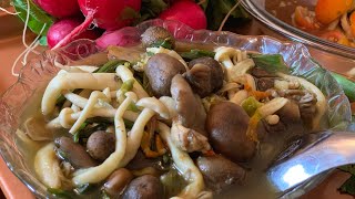 #แกงเห็ดรวม #ตำแตง (#Mushroom #Soup and #Cucumber #Salad)5/28/2019