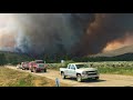 Raw: Strong Winds Push Southern Calif. Wildfire