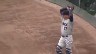 【ズムスタ】松井雅と谷繁 2014/4/12(土)