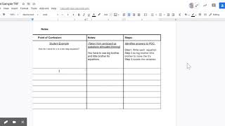 3 Column Notes W/ TRF