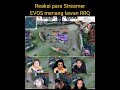 REAKSI PARA STREAMER |seketika semua terdiam, ketika melihat EVOS menang lawan RRQ #shorts