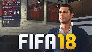 CONTRATANDO O MESSI E CR7 NO MODO CARREIRA DO FIFA 18!!!